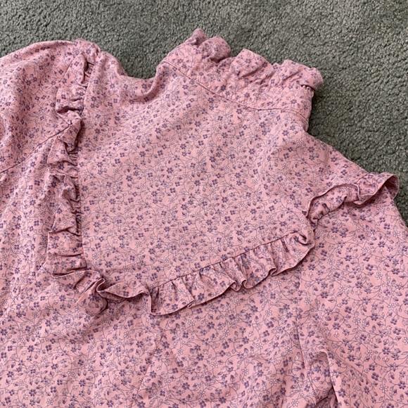 Vintage Cottagecore Prairie Floral ruffle dress - Picture 5 of 10